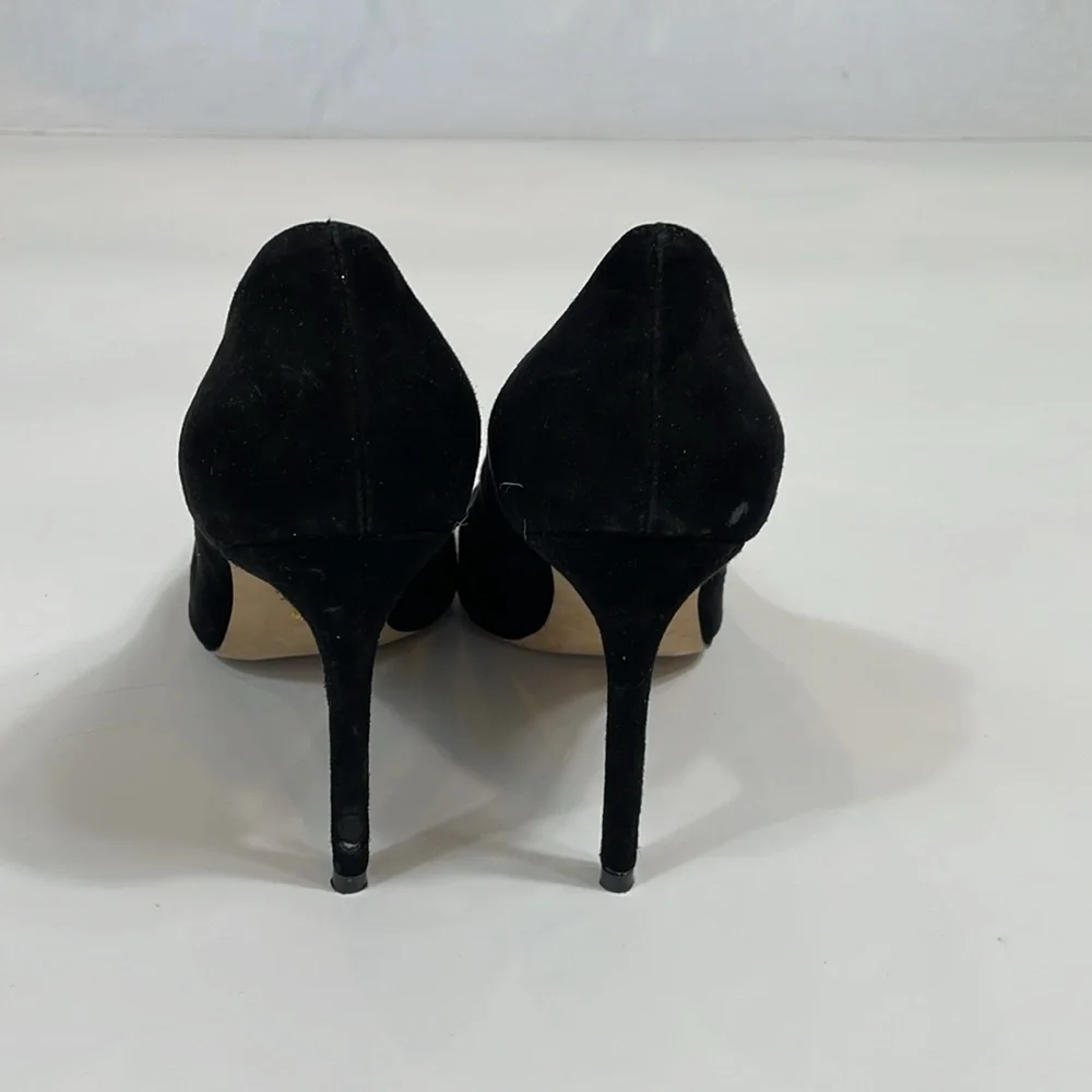 Stuart Weitzman Black Suede Stiletto Pumps Size 8.5